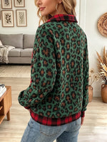 Vintage Elegant Plaid Patchwork Christmas Tree Sweatshirt