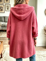 Women’s Hooded Single-breasted Mid-length Coat