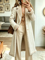 Women's Shearling Lined Longline Coat