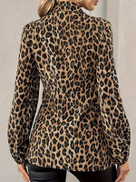 Vintage Elegant Leopard Print Shirt