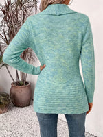 Women Cold Shoulder Blouse Layered Bell Sleeve Casual Loose Tunic Top