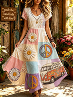 Women's Camper Peace Print Maxi Dress