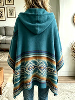 Women’s Bohemian-style Ethnic Hooded Cape Shawl Coat
