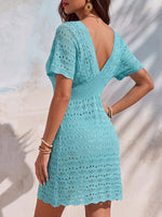Vintage Elegant Crochet Openwork Dress