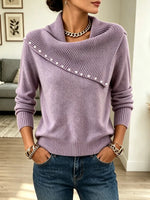 Retro Cozy Art Casual Stylish Long Sleeve Knit Sweater