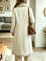Women's Shearling Lined Longline Coat