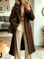 Women's Shearling Lined Longline Coat