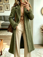 Women's Shearling Lined Longline Coat