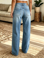 Women's Vintage Washed Loose-Fit Straight Jeans