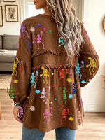Women's Vintage Elegant Textured Crinkle Ruffle Babydoll Halloween Tunic Blouse