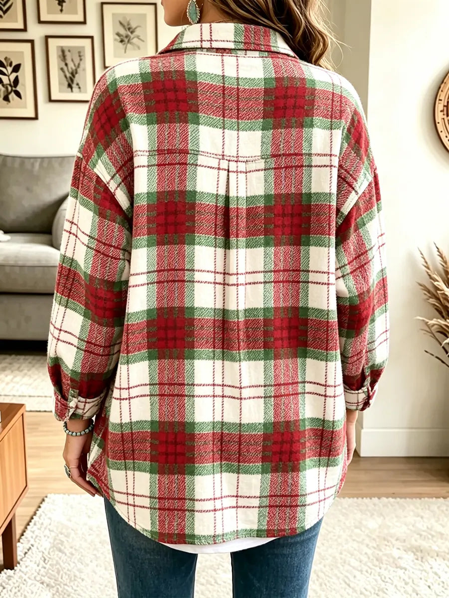 Women’s Christmas Style Shirt Coat