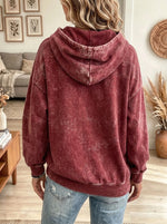 Women's Plaid Tree Lace Patchwork Print Hoodie