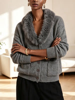 Retro Cozy Loose Art Casual Stylish Long Sleeve Knit Cardigan Sweater