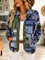 Retro Ethnic Pattern Art Casual Stylish Long Sleeve Coat