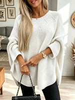 Women's Oversized Knit Poncho Sweater