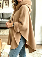 Women's Hooded Cape Coat