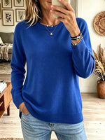 Women's Classic Crewneck Slouchy Knit Sweater