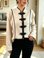 Retro Ethnic Elegant Knot Art Casual Stylish Long Sleeve Shirt