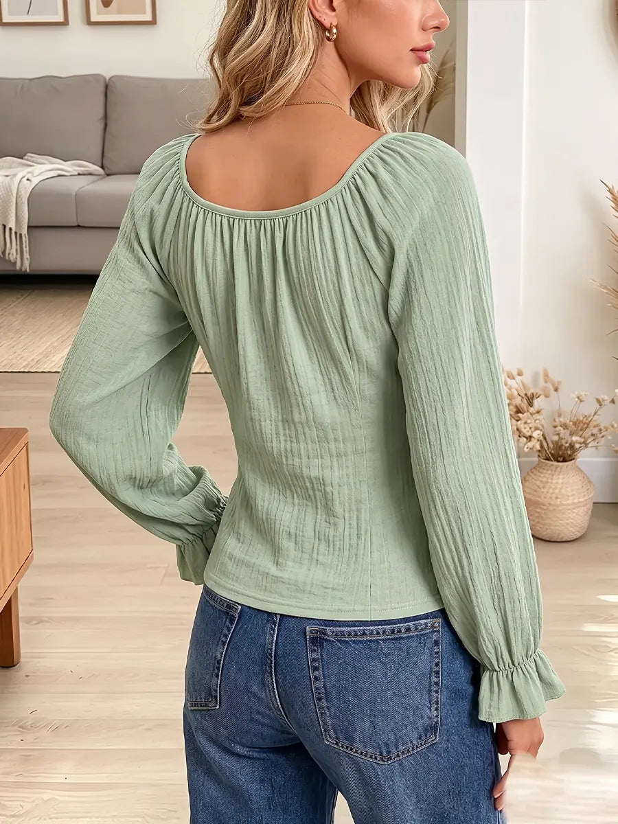 Vintage Elegant Lace Ruffles Shirt
