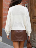 Retro Toggle‑closure Art Casual Stylish Long Sleeve Knit Cardigan Sweater