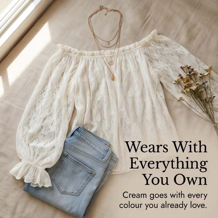 Women's Off-the-Shoulder Lace Blouse