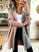 Women's Shawl Collar Open-Front Knit Cardigan