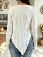 Retro Cowl Neck Art Casual Stylish Long Sleeve Shirt