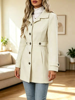 Retro Chic Lapel Button Art Casual Stylish Long Sleeve Coat