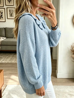 Women’s Petal Collar Knit Sweater