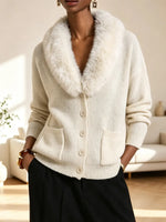 Retro Cozy Loose Art Casual Stylish Long Sleeve Knit Cardigan Sweater