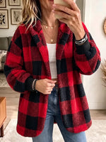 Vintage Elegant Plaid Double-sided Fleece Coat