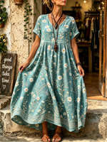 Women's Daisy Botanical Print Maxi Dress