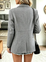 Women's Herringbone Casual Blazer