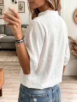 Women's Vintage Elegant Embroidered Lace Blouse