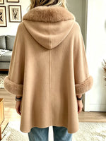 Women's Hooded Cape Coat