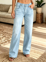 Women's Vintage Washed Loose-Fit Straight Jeans