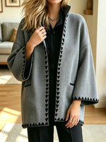 Retro Chic Loose Art Casual Stylish Long Sleeve Coat