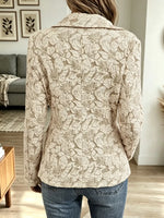 Retro Floral Pattern Art Casual Stylish Long Sleeve Blazer Coat