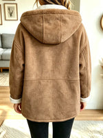 Women's Retro Toggle Button Hooded Coat