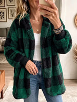 Vintage Elegant Plaid Double-sided Fleece Coat