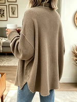 Women's Casual Collared Irregular Shirt Coat