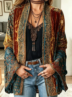 Women's Vintage Velvet Cardigan