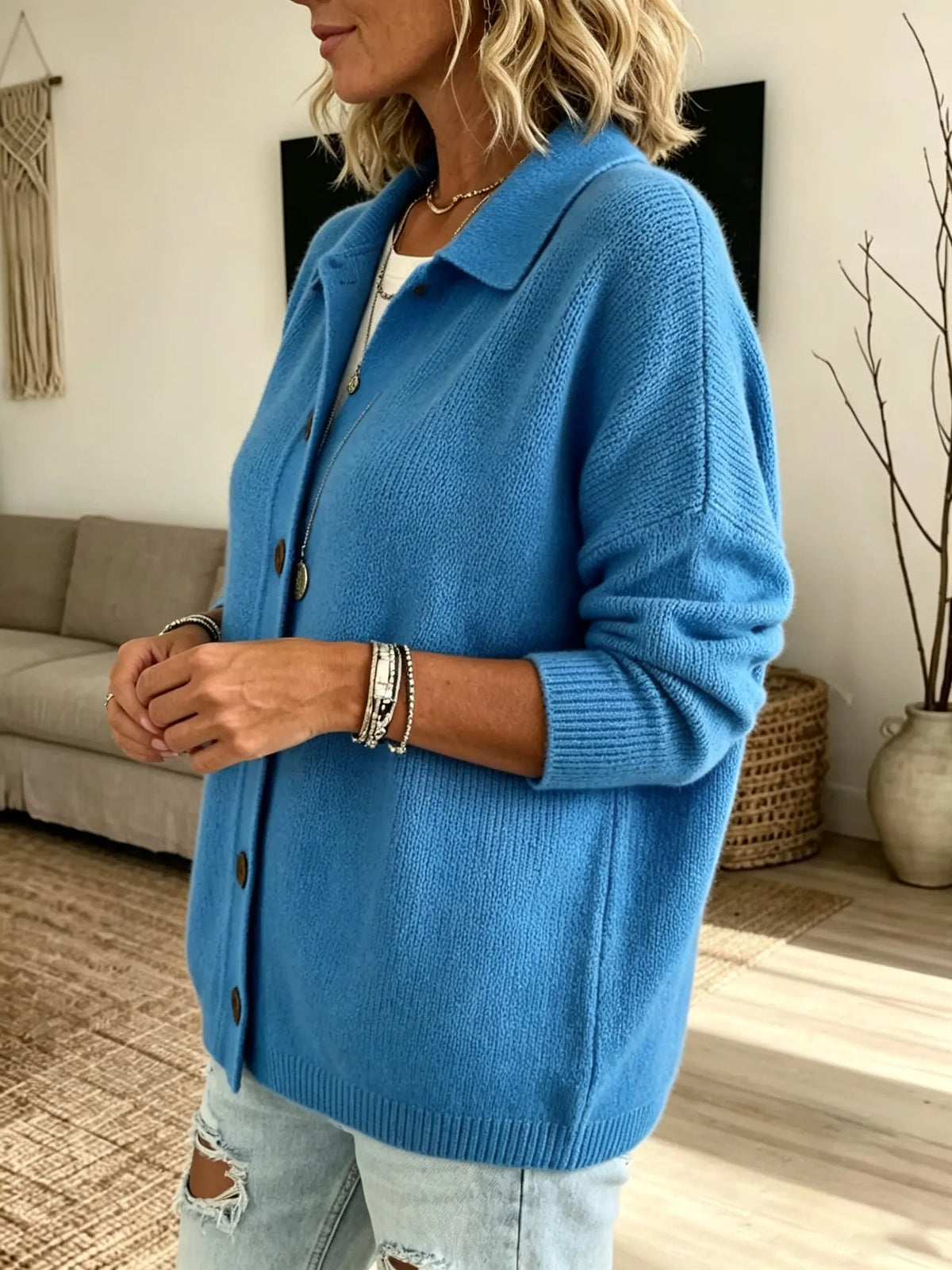Women's Button-Down Knit Cardigan