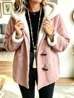 Women's Retro Toggle Button Hooded Coat