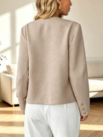 Retro Elegant Art Button Casual Stylish Long Sleeve Short Coat
