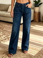 Women's Vintage Washed Loose-Fit Straight Jeans