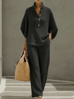 Women's Waffle Two-Piece Set