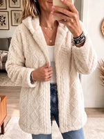 Vintage Elegant Diamond-patterned Double-sided Fleece Coat