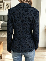 Retro Floral Pattern Art Casual Stylish Long Sleeve Blazer Coat