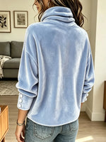 Retro Elegant Loose Art Casual Stylish Long Sleeve Velvet Shirt
